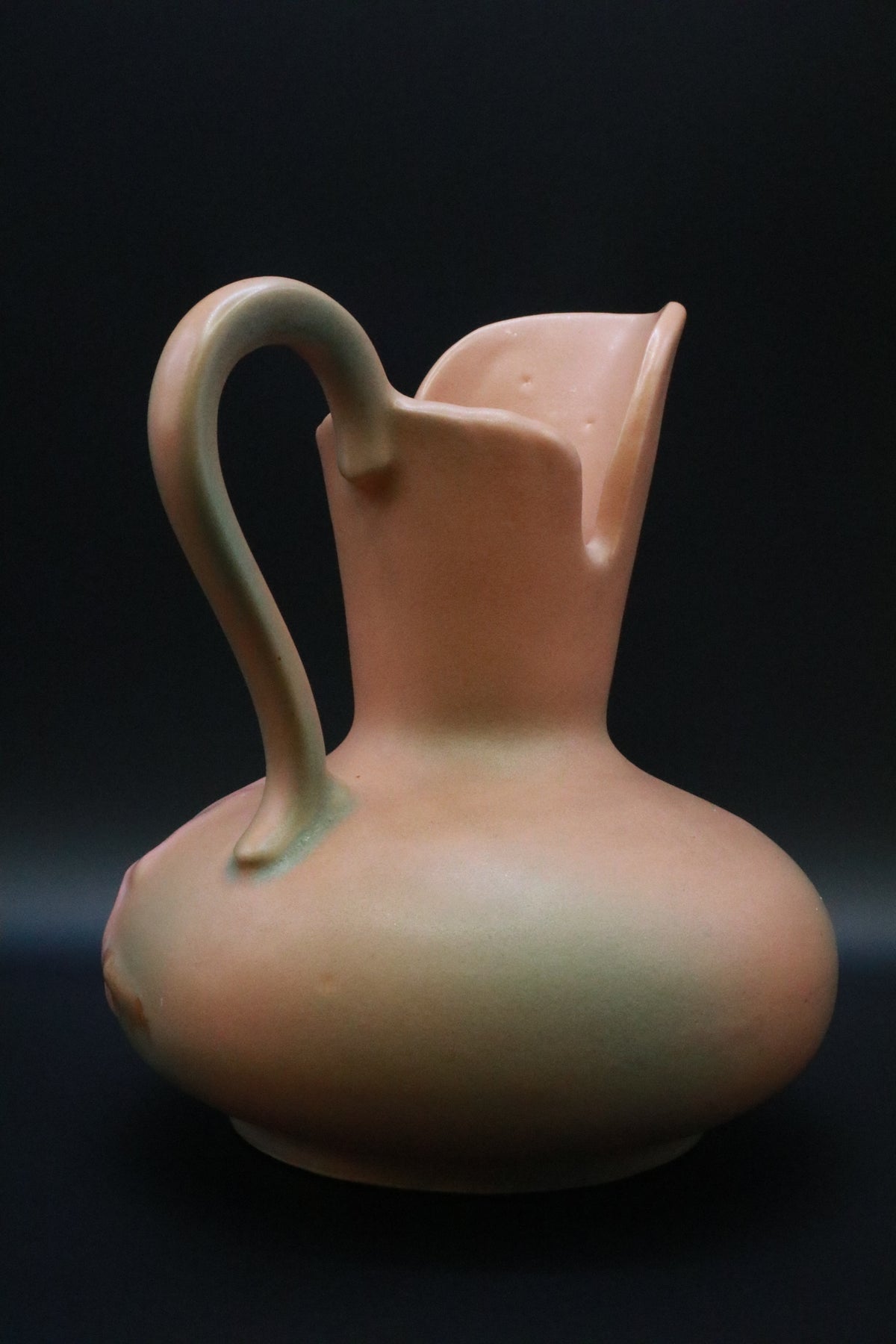 ANTIQUE WELLER POTTERY "WILD ROSE" PITCHER/VASE