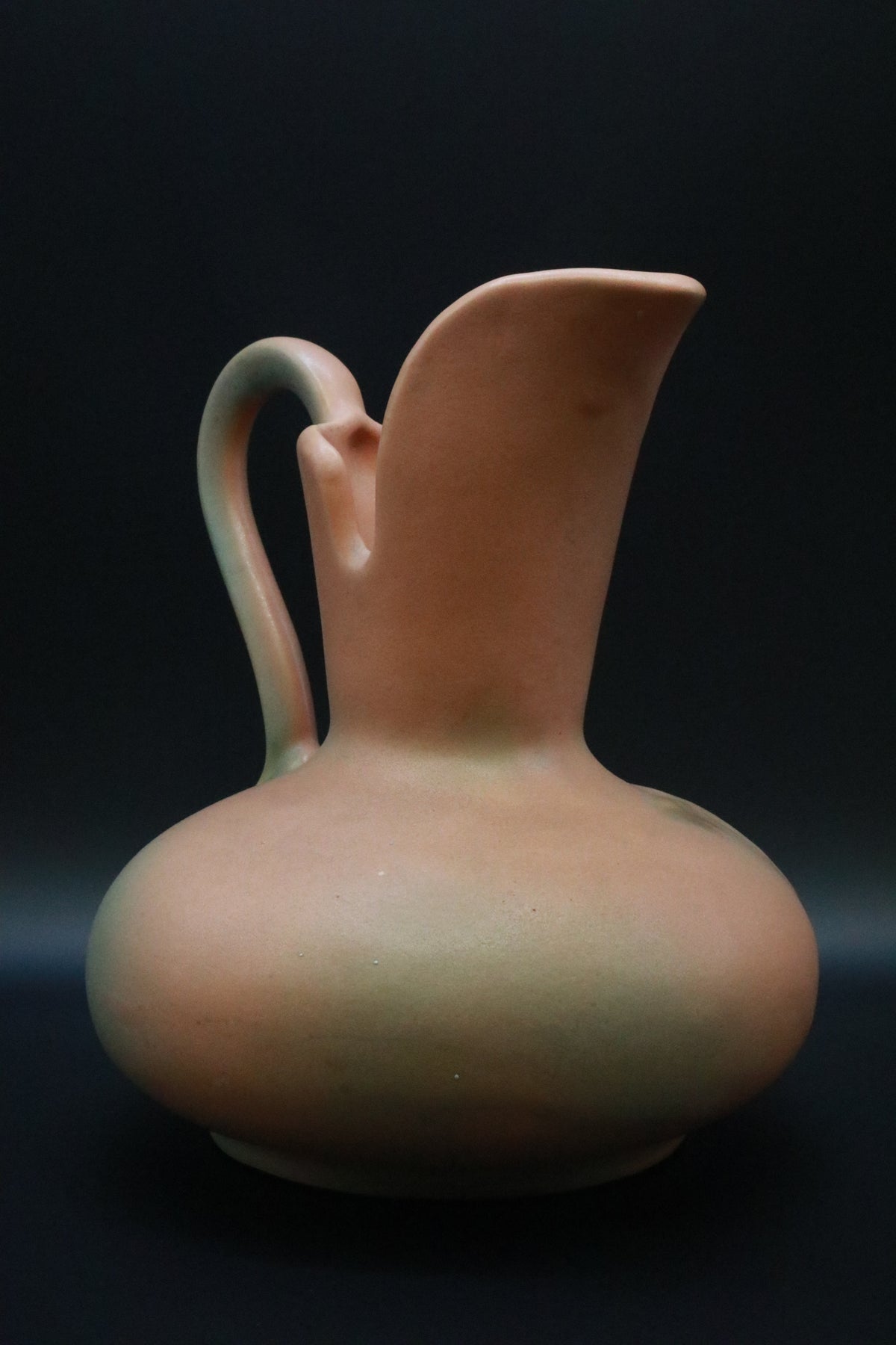 ANTIQUE WELLER POTTERY "WILD ROSE" PITCHER/VASE