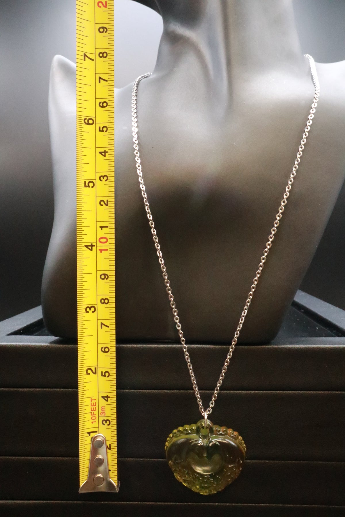 LIULI GONG FANG CRYSTAL GLASS ART "MY LOVE FOR YOU IS UNCONDITIONAL" PENDANT 4574/5000