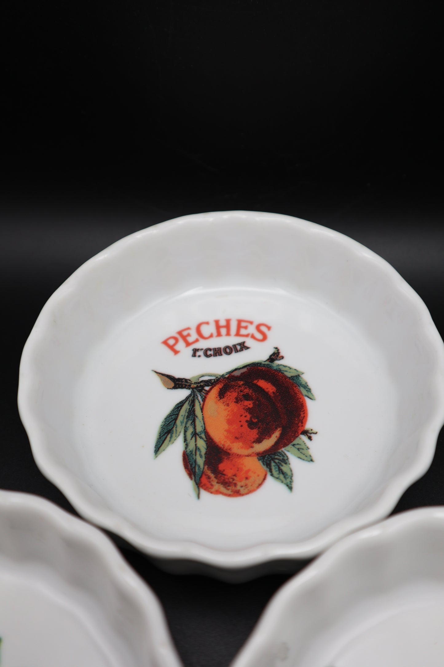 WILLIAMS SONOMA HARVEST MARKET RAMEKINS MADE IN ITALY SET OF 3