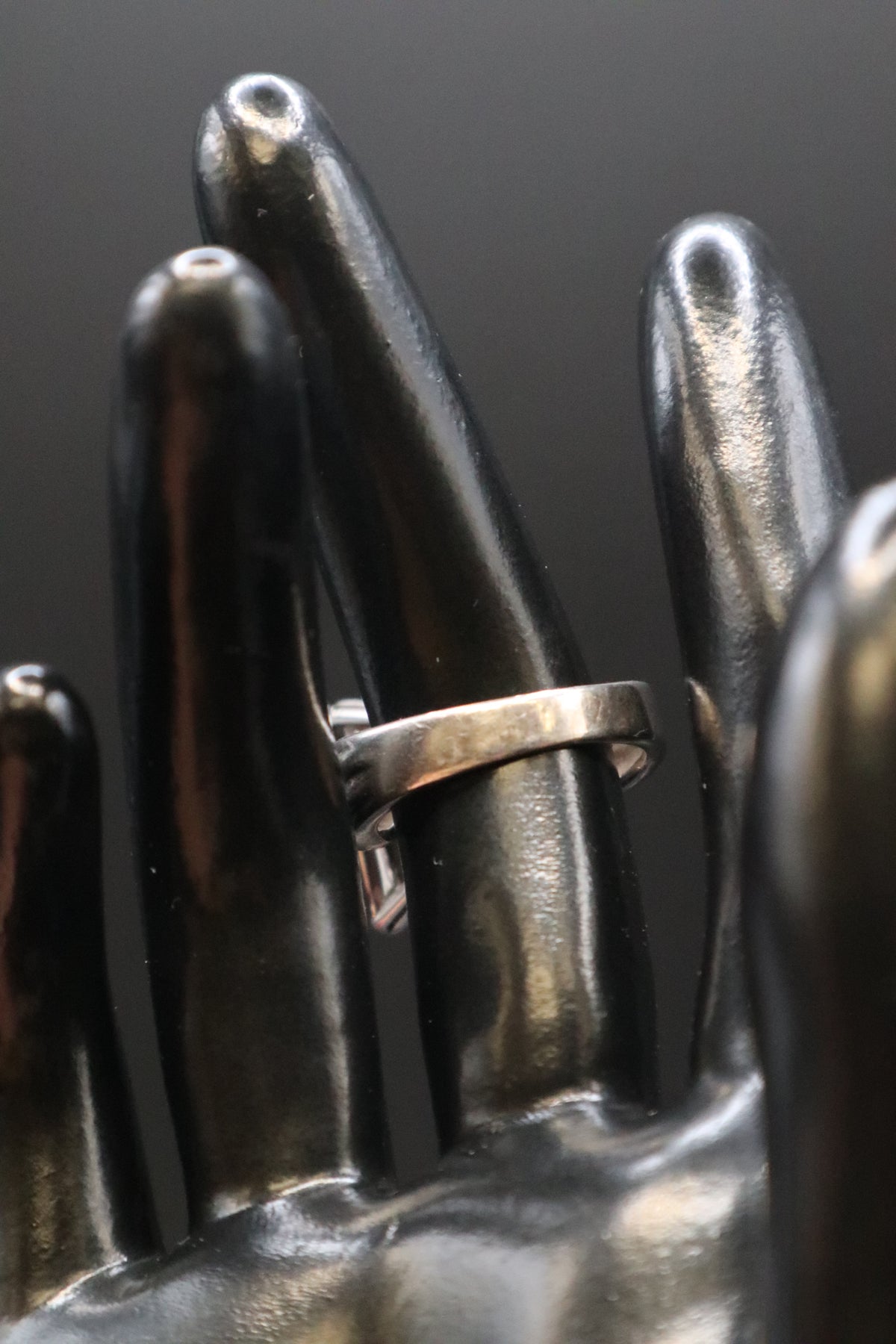 VINTAGE 925 SCBS STERLING SILVER SMOKY QUARTZ RING SIZE 7