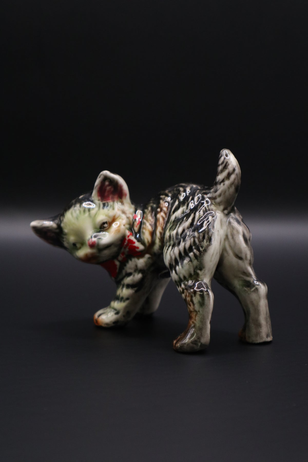 TABBY CAT FIGURINE MCM WALES MADE IN JAPAN