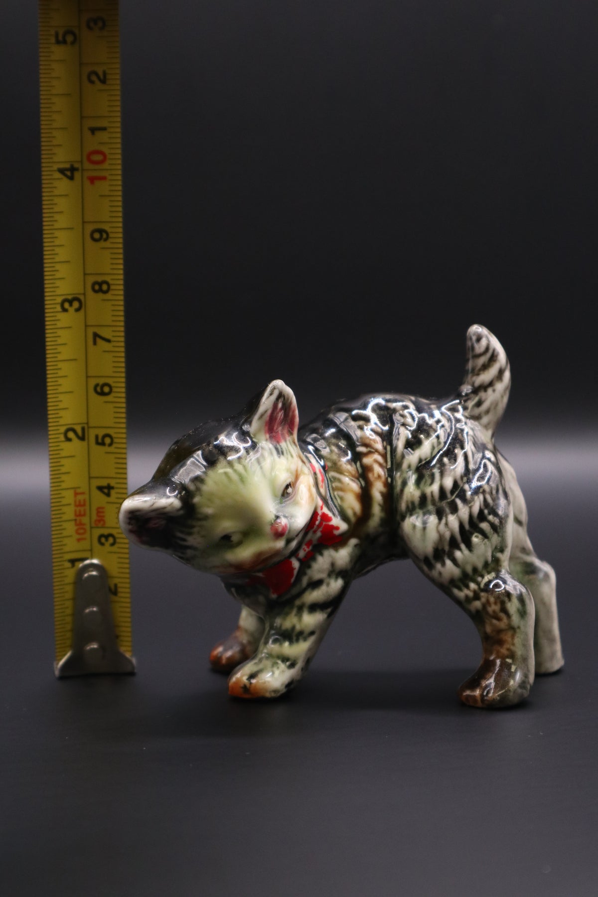 TABBY CAT FIGURINE MCM WALES MADE IN JAPAN