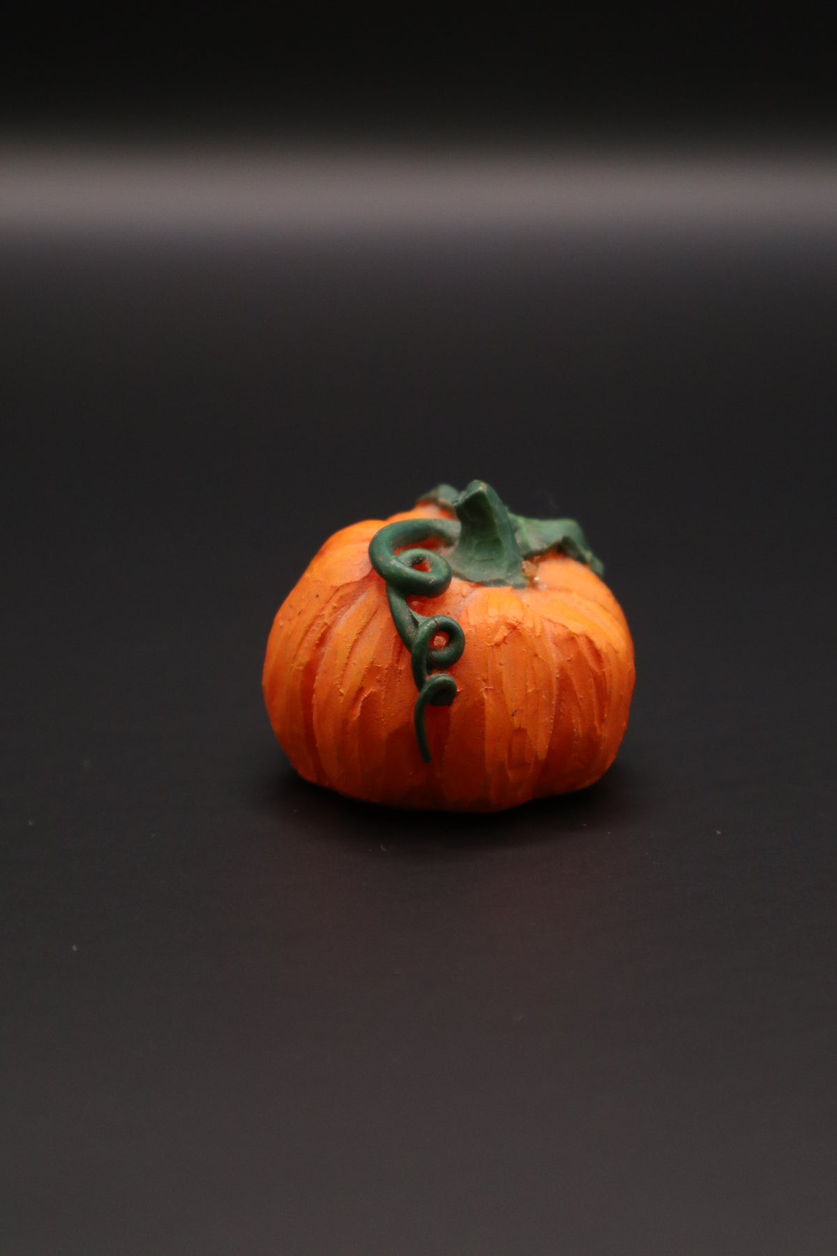 VINTAGE RESIN MINIATURE PUMPKIN