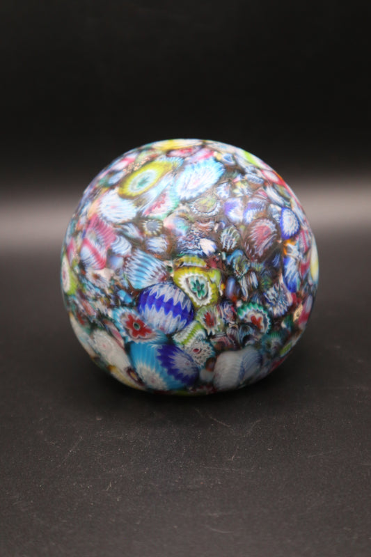 VINTAGE KB MURANO MILEFIORI PAPERWEIGHT