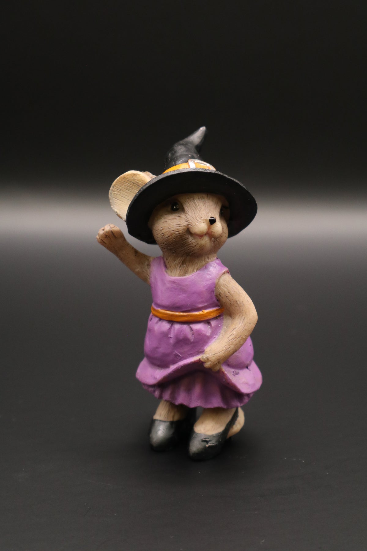 ENESCO TAILS HALLOWEEN WITCH MOUSE FIGURINE