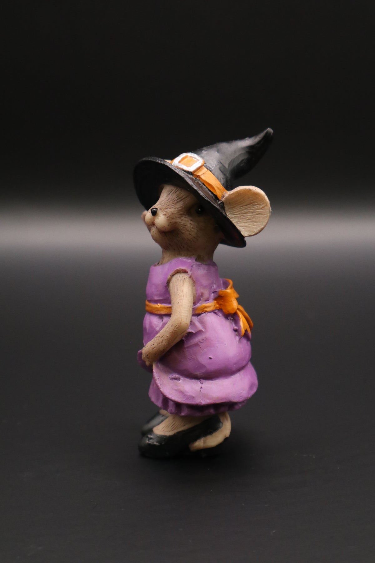 ENESCO TAILS HALLOWEEN WITCH MOUSE FIGURINE