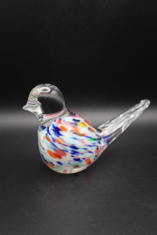 VINTAGE GIBSON ART GLASS BIRD PAPERWEIGHT