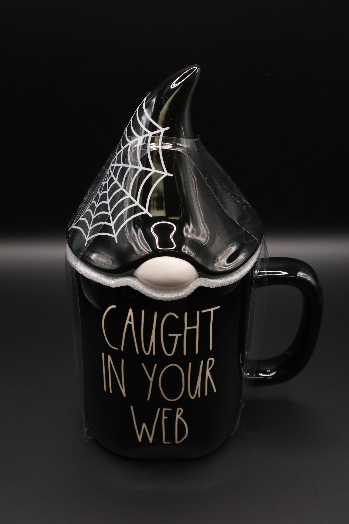 RAE DUNN "CAUGHT IN YOUR WEB" HALLOWEEN MUG