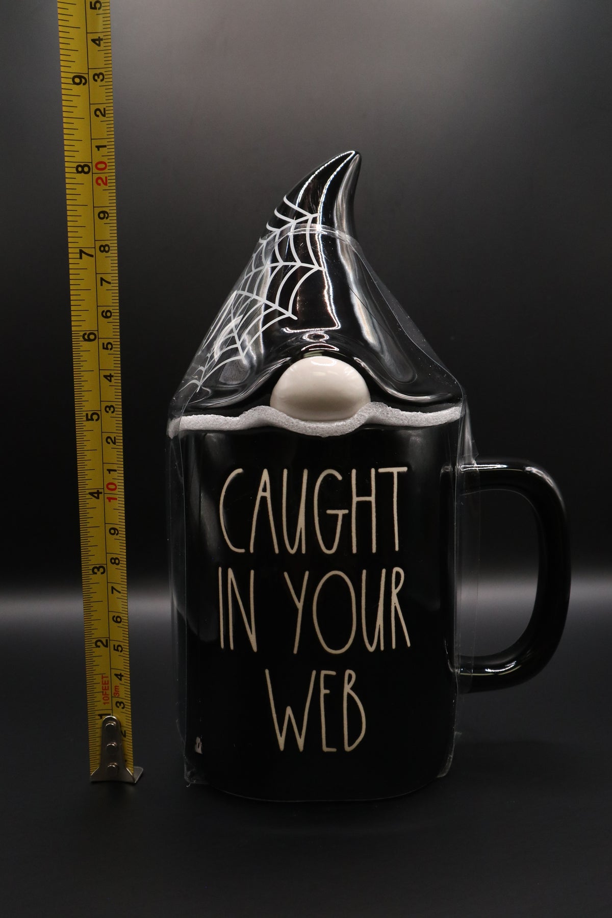 RAE DUNN "CAUGHT IN YOUR WEB" HALLOWEEN MUG
