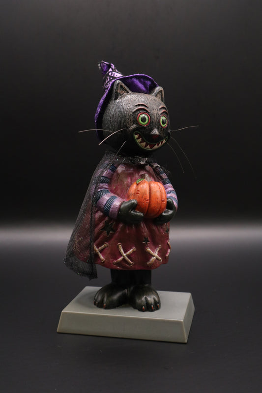 RUSS BERRIE BLACK CAT WITCH
