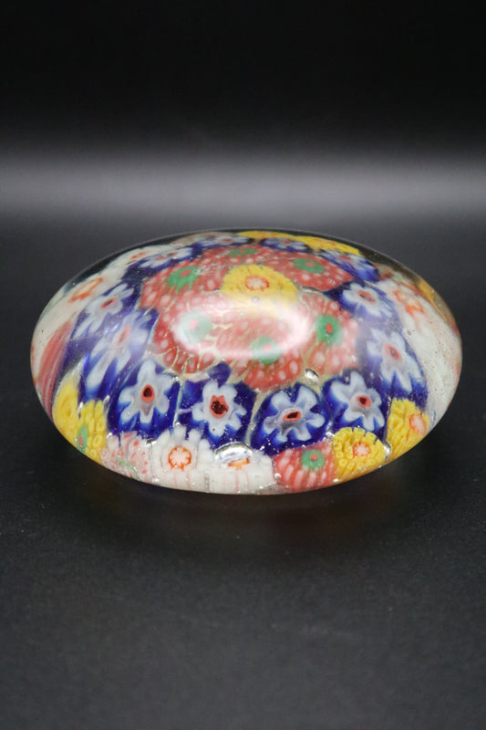 VINTAGE MILLEFIORI GLASS 1930's CHINESE PAPERWEIGHT