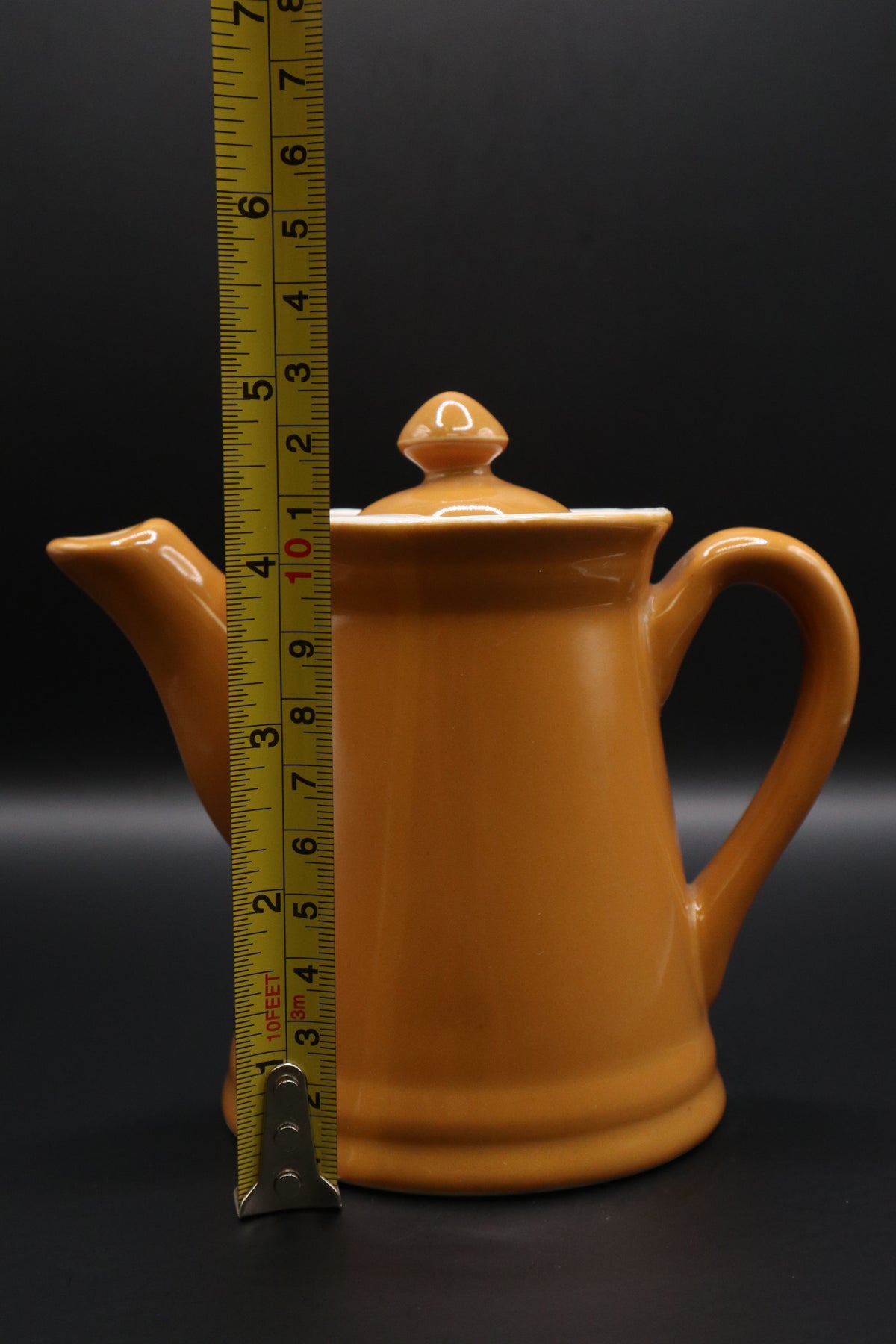 VINTAGE HALL USA INDIVIDUAL BUTTERSCOTCH TEAPOT