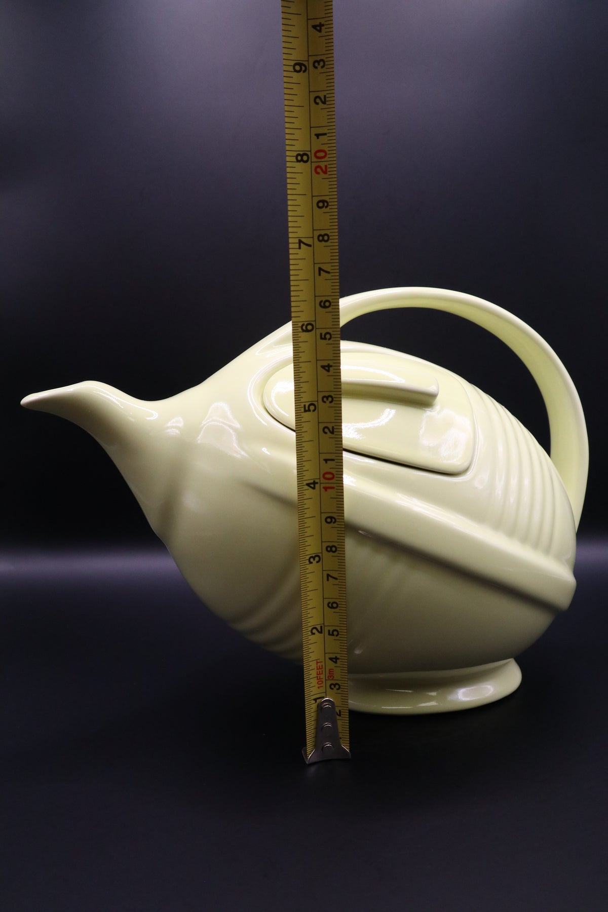 VINTAGE HALL CHINA "FOOTBALL" TEAPOT