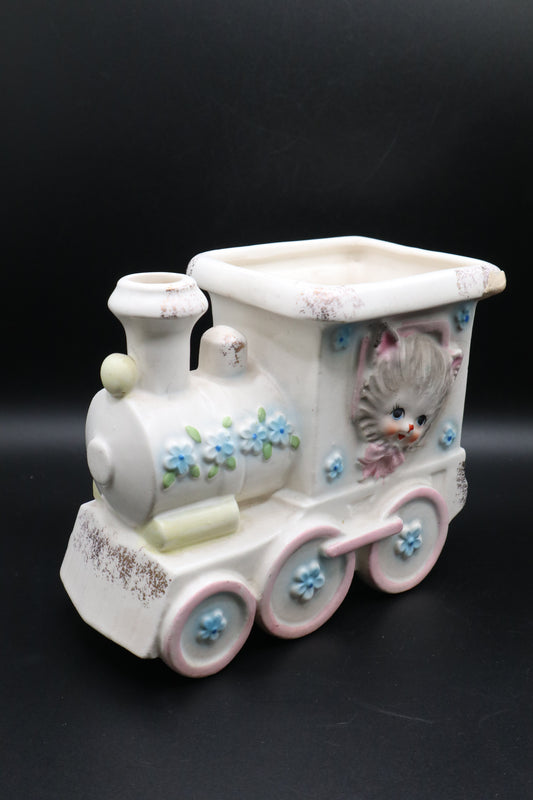 VINTAGE NAPCOWARE CERAMIC TRAIN PLANTER