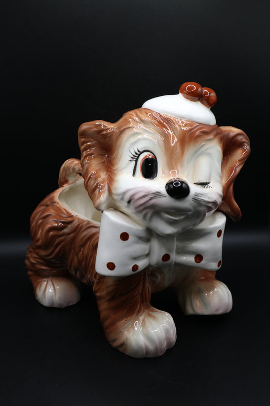 1961 SAMSON IMPORT SPANIEL PLANTER MADE IN JAPAN
